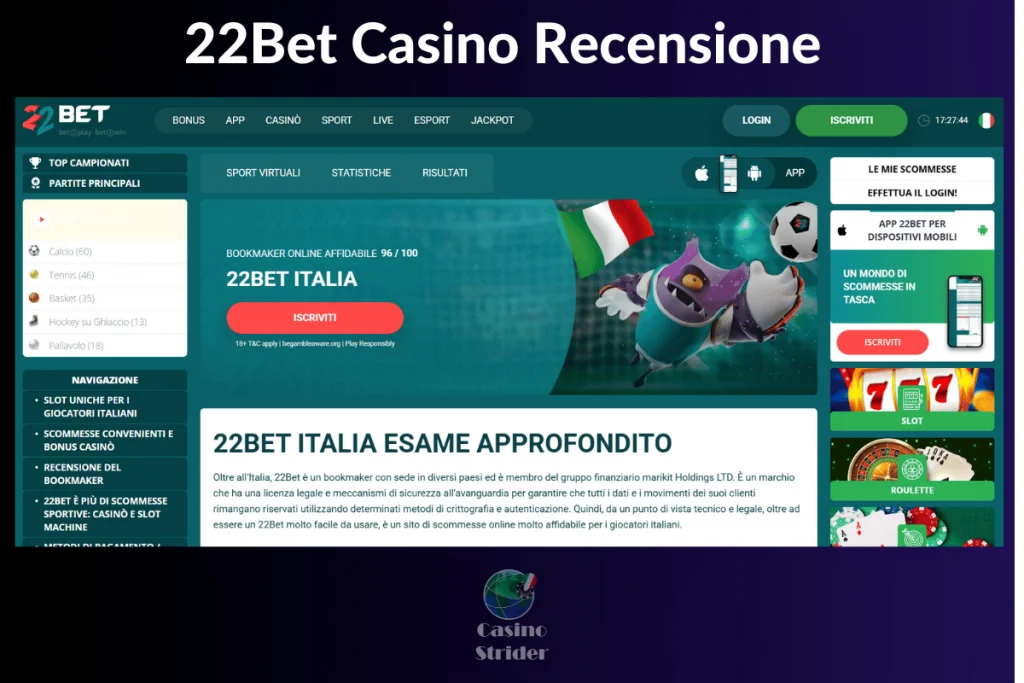 22bet casino