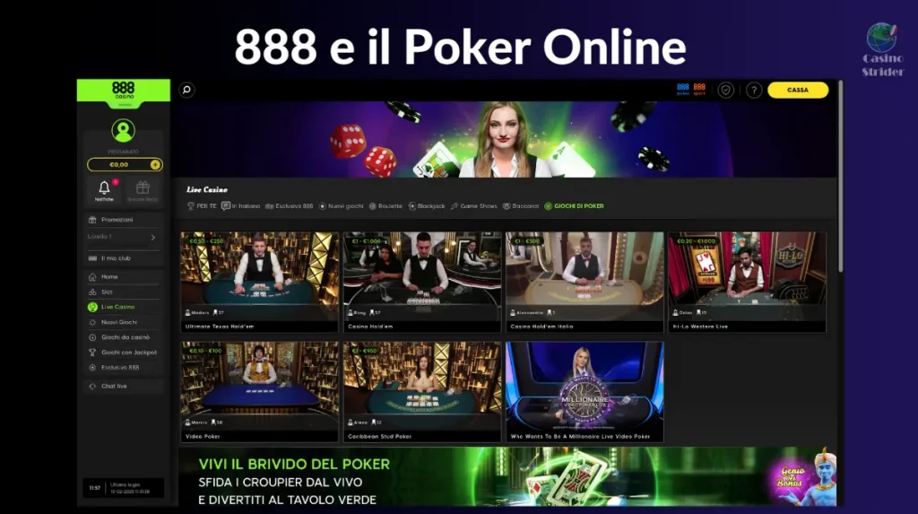 888 Casino Poker Online