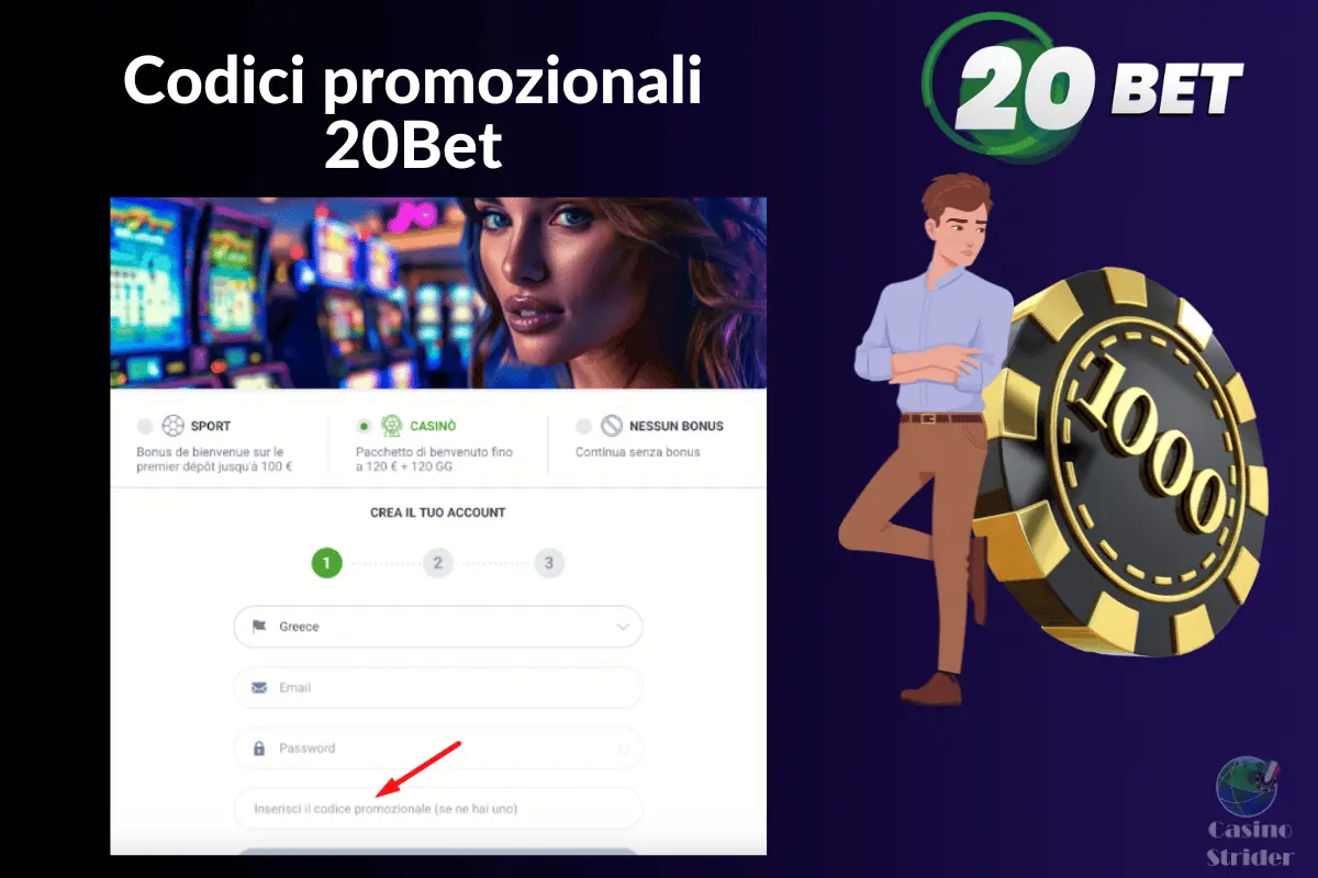 Codici promozionali 20Bet