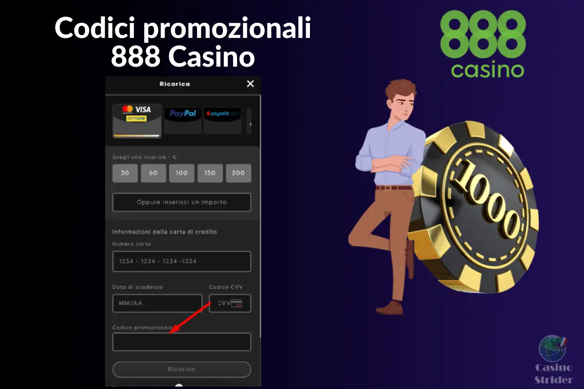 Codici promozionali 888 Casino