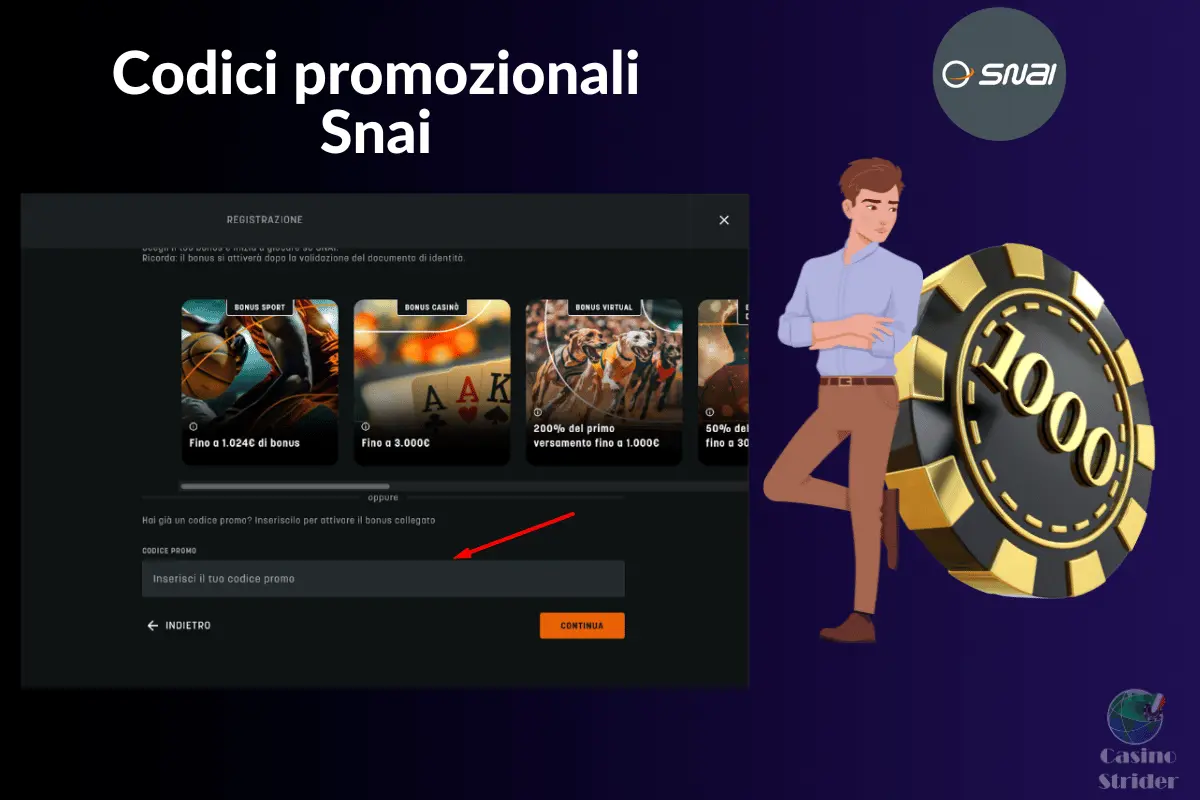 Codici promozionali Snai