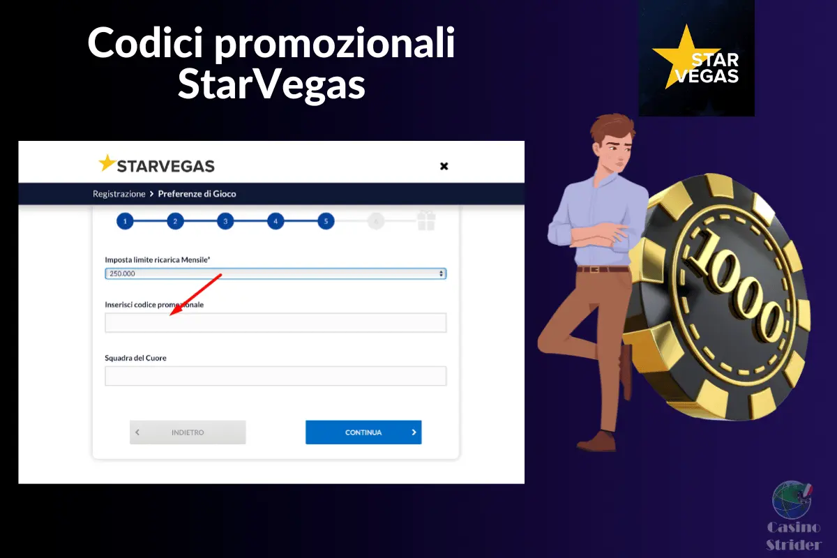 Codici promozionali StarVegas