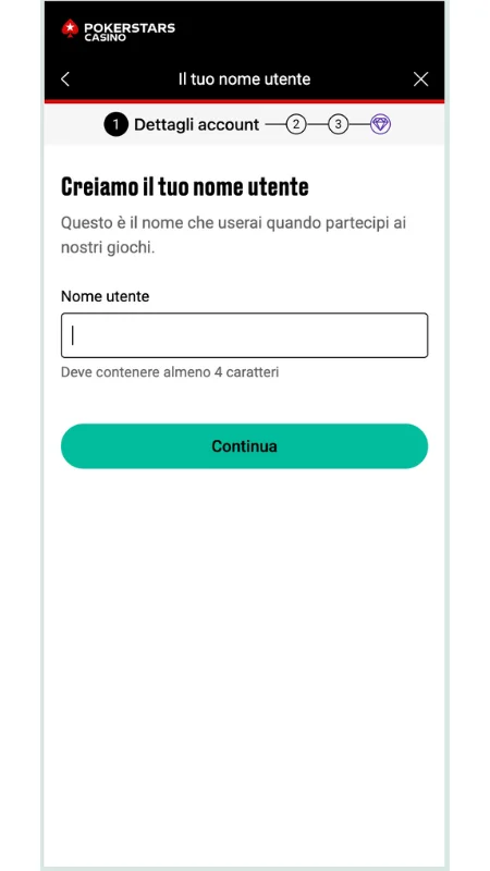 Clicca su “Registrati”
