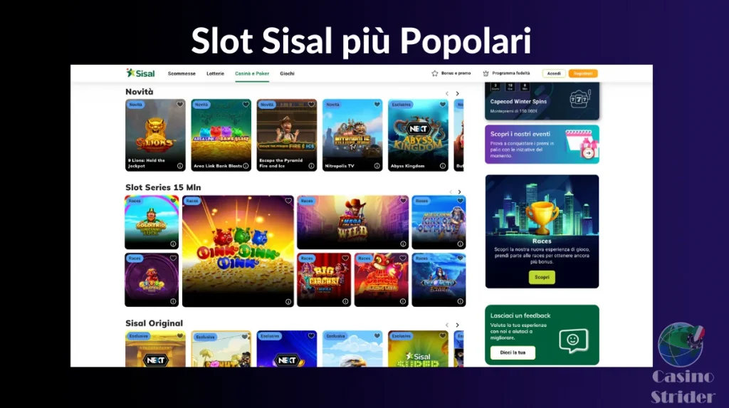 Slot Sisal più Popolari