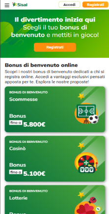 Accedete al sito ufficiale del casinò scelto