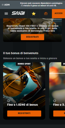 Andate sul sito del casinò per registrarvi