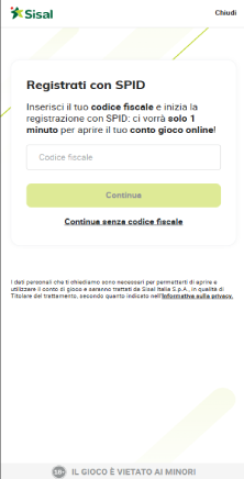 Inserite tutti i dati richiesti