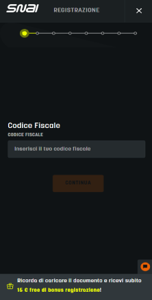 Processo di registrazione