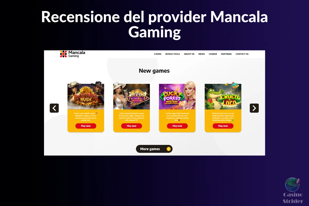 Recensione del provider Mancala Gaming