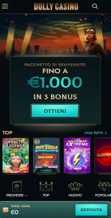 Accesso alla sezione Deposito