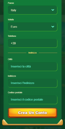 Fine della registrazione