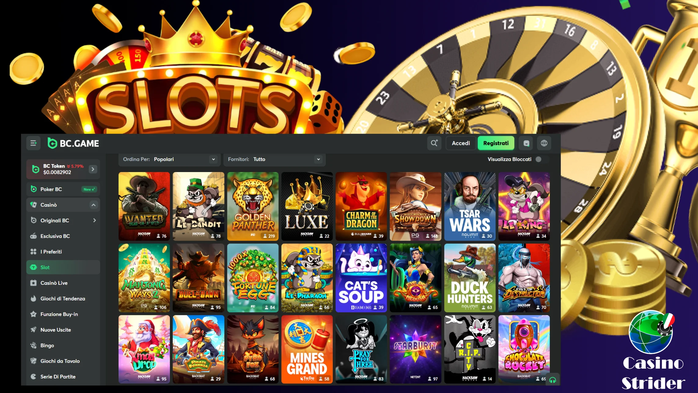 Slot su BC.Game