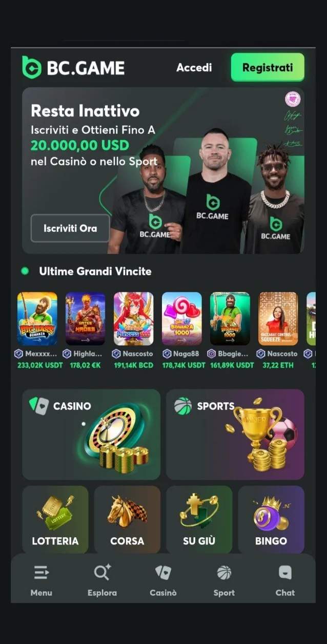 1 Vai al sito ufficiale del casinò