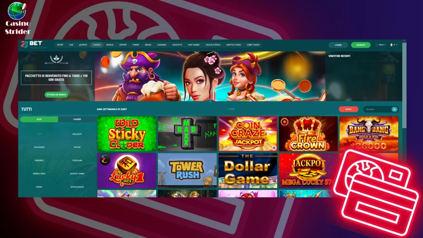 22Bet Casino con slot che pagano di più