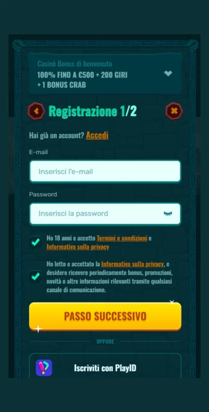 Compila altri dati