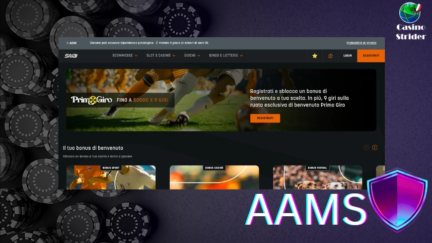 SNAI casino aams
