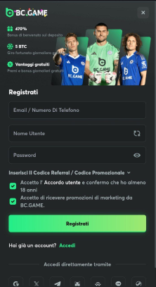 Apertura account