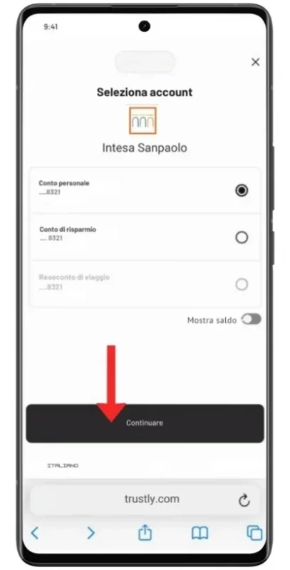 conferma e preleva