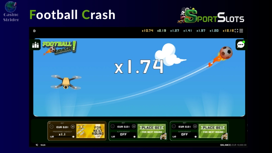 SportSlots Football Crash