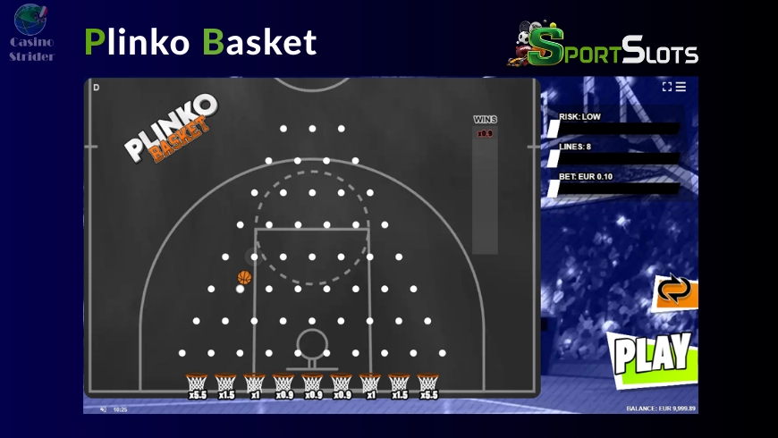 SportSlots Plinko Basket