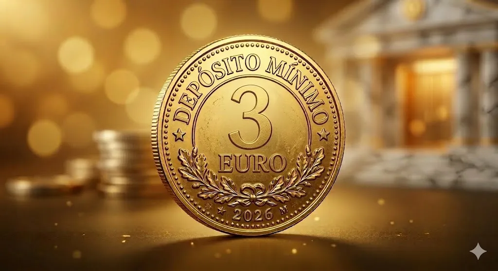 Depósito Minimo 3 Euro