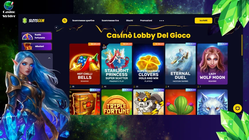Giochi disponibili Slotsgem