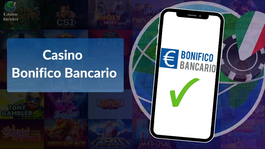 Pagamenti al casinò con bonifico bancario in Italia