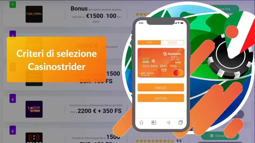 scegliamo migliori MuchBetter casino Casinostrider