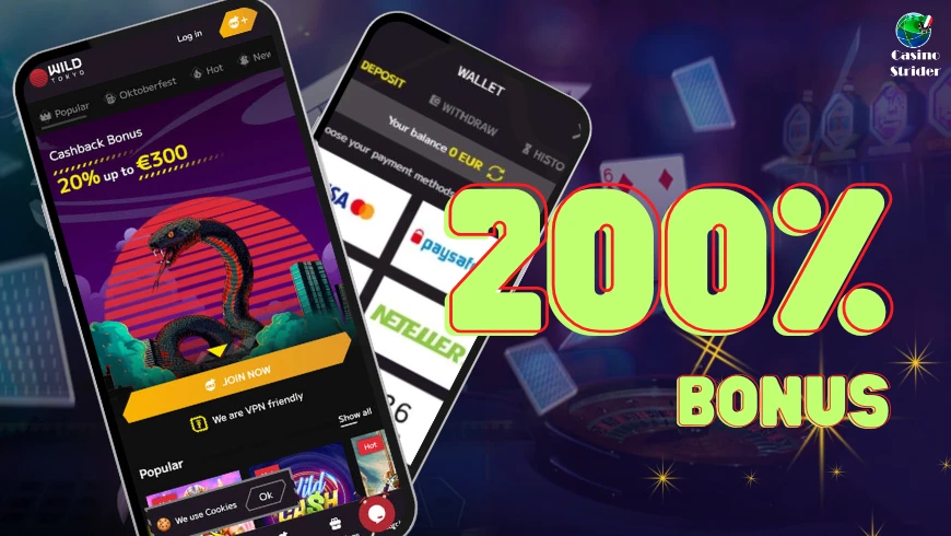 Bonus 200% con codice promozionale