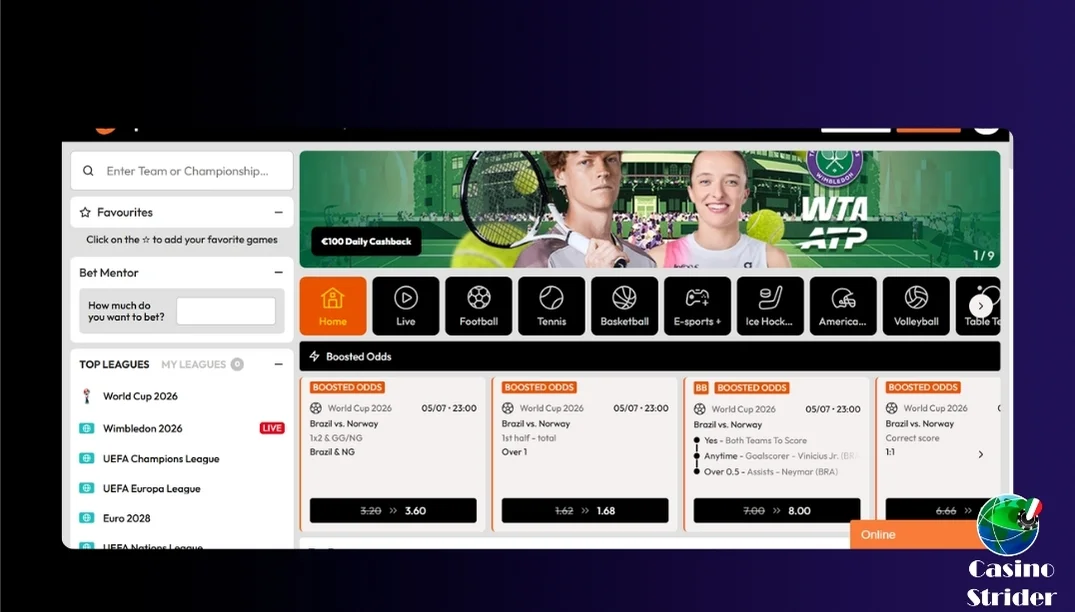 OptimBet Casinò in breve